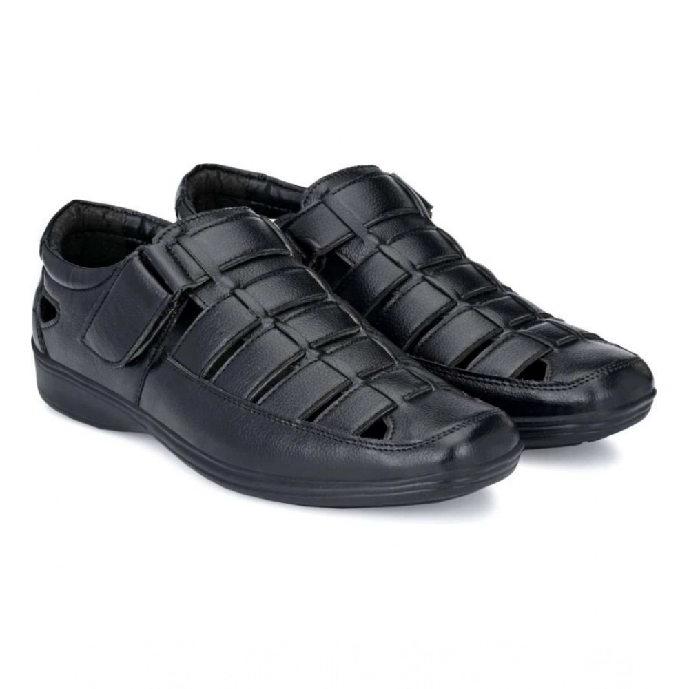 54155723697_8a31cafb89_o_d-1000x1000-1.webp Men's Casual Faux Leather Solid Velcro Sandal (Black) - Image 1