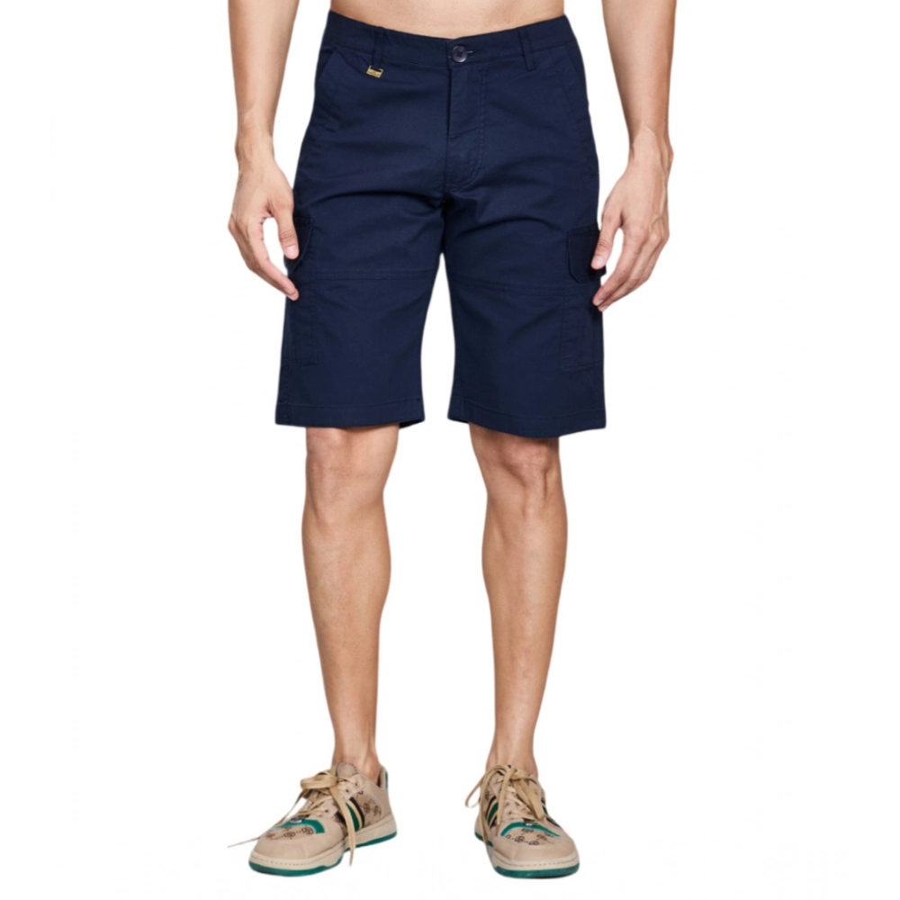 54222221930_84b75853b3_o_d-1000x1000-1.webp Men's Casual Cotton Solid Knee Length Cargo Shorts (Navy) - Image 1