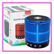 Plastic Rubber Wireless WS887 Bluetooth Speaker (Blue)