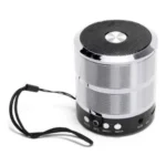 Plastic Rubber Wireless WS887 Bluetooth Speaker (Silver) - Image 3
