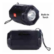 Plastic Rubber Wireless AO105 Bluetooth Speaker (Black) - Image 2
