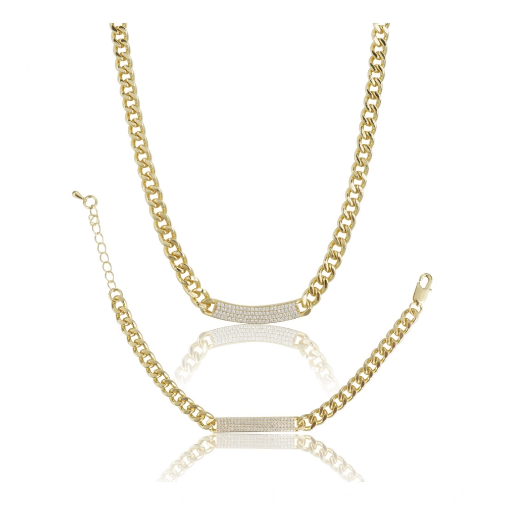 54317660562_cfabdb51b7_o_d-1000x1000-1.webp Women's Stainless Steel Gold Polish Polish Hand Bracelet And Necklace (Gold Plated) - Image 1