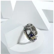 Stainless Steel Imported High-Quality Office Wear Freesize Ring (Silver Plated) - Image 2