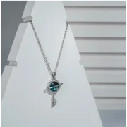 Women's Stainless Steel Key Design Delicate Chain (Silver Plated) - Image 3