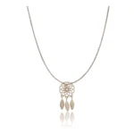 Women's Stainless Steel Dream Catcher Pendent Delicate Chain (Gold Plated)
