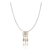 Women's Stainless Steel Dream Catcher Pendent Delicate Chain (Gold Plated)