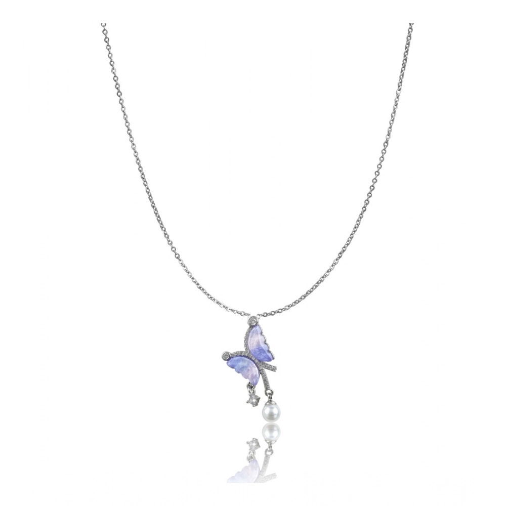 54318782649_6ea123ff0c_o_d-1000x1000-1.webp Women's Stainless Steel Butterfly Dailywear Pendent Delicate Chain (Silver Plated) - Image 1