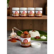 Pack of_5 100GM LT Garlic Pickle Traditional Digestive Side Dish (Red)