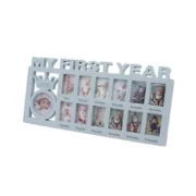 Acrylic Newborn Baby First Year Photo Frame (Multicolor) - Image 3