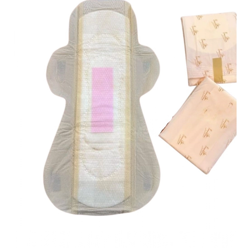 64956-1-1000x1000-1.webp Pack of_12 Pcs Cotton Bamboo Sanitary Pads with Wings (White, each pack_6 pads) - Image 1