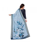 Women's chanderi silk Printed Dupatta (Blue, Length: 2 Mtr) - Image 5