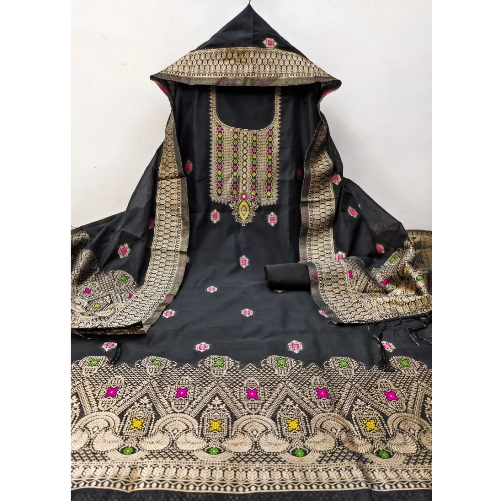 PID-62651-Generic-Womens-Banarasi-Silk-Printed-Unstitched-Salwar-Suit-Material-With-Dupatta-Black-3-1000x1000-1.webp Women's Banarasi Silk Printed Unstitched Salwar Suit Material With Dupatta (Black, 3Mtrs) - Image 1