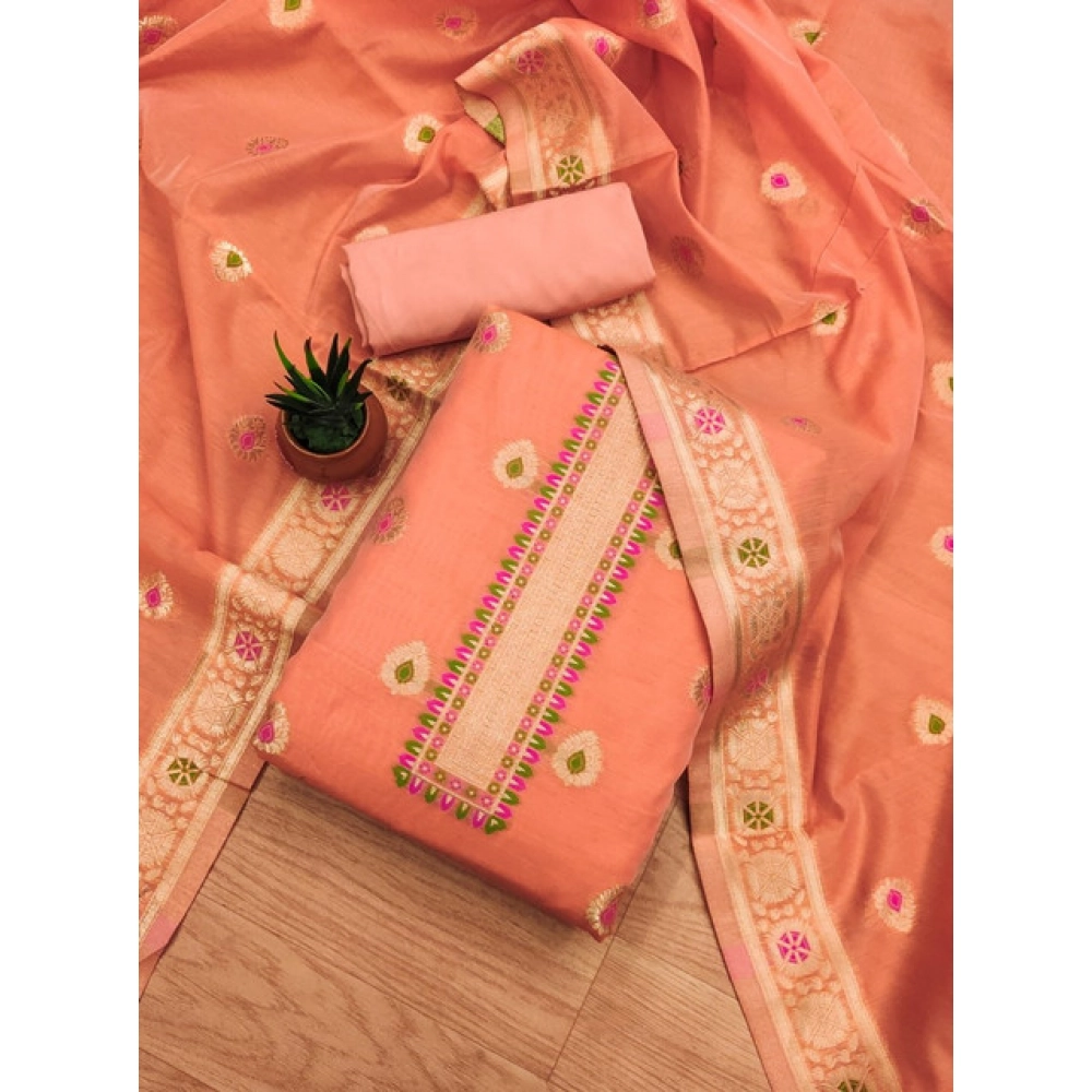 PID-62663-Generic-Womens-Banarasi-Silk-Printed-Unstitched-Salwar-Suit-Material-With-Dupatta-Peach-3-1000x1000-1.webp Women's Banarasi Silk Printed Unstitched Salwar Suit Material With Dupatta (Peach, 3Mtrs) - Image 1