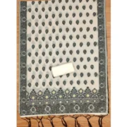 Women's Banarasi Silk Printed Unstitched Salwar Suit Material With Dupatta (Black, 3Mtrs) - Image 2