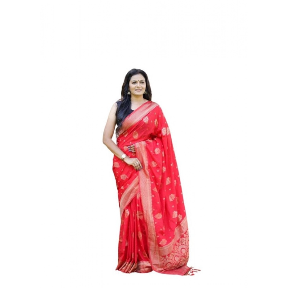 PID-63667-Women-s-Soft-Lichi-Silk-Printed-Saree-With-Unstitched-Blouse-5-5-Mtr-Red-1-1000x1000-1.webp Women's Soft Lichi Silk Printed Saree With Unstitched Blouse 5.5Mtr (Red) - Image 1