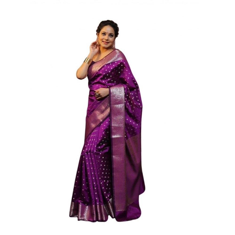 PID-63679-Women-s-Soft-Lichi-Silk-Printed-Saree-With-Unstitched-Blouse-5-5-Mtr-Purple-1-1000x1000-1.webp Women's Soft Lichi Silk Printed Saree With Unstitched Blouse 5.5Mtr (Purple) - Image 1