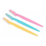 Pack of 3_Facial Razor Set Eyebrow and Face Shaving Trimmer (Color: Assorted )
