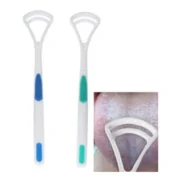 Pack Of 3_Double Edged Plastic Tongue Cleaner (Color: Assorted ) - Image 3