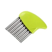 Pack Of_5 Wave Shape Stainless Steel Potato Cutter And Slicer ? (Color: Assorted )
