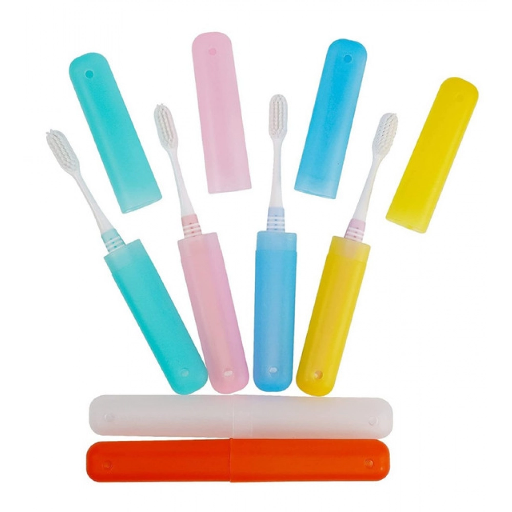PID-63726-Plastic-Toothbrush-Holder-Travel-Set-Pack-of-3-4-Piece-Sets-Portable-Storage-Tube-Cases-As-1000x1000-1.webp Pack of 4_Plastic Toothbrush Holder Travel 4-PieceS SeT Tube Cases (Color: Assorted ) - Image 1