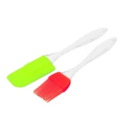 Pack Of 5_Silicone Spatula with Brush ? Heat Resistant Cooking And Baking (Color: Assorted )