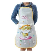 Pack of 2_Printed Waterproof Kitchen Apron with Pockets for kids? (Color: Assorted ) - Image 2