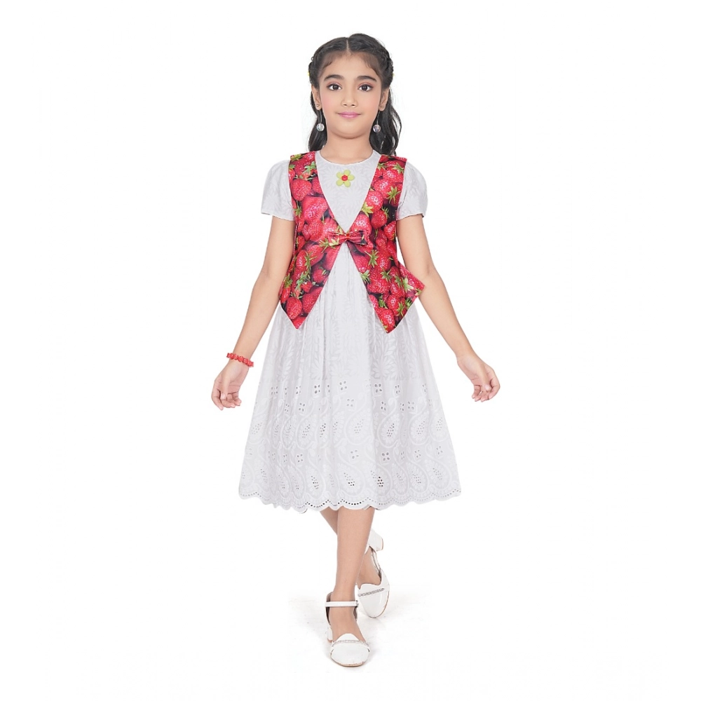 PID-63801-Generic-Girl-s-Heavy-Chicken-Printed-Short-Sleeve-Round-Neck-Dress-SINGLE-1-1000x1000-1.webp Girl's Heavy Chicken Printed Short Sleeve Round Neck Dress (White) - Image 1
