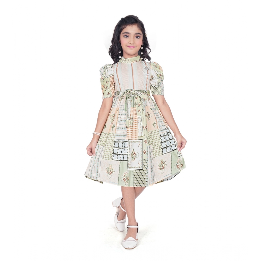 PID-63830-Generic-Girl-s-Digital-Knitted-Printed-Half-Sleeve-Close-Neck-Dress-SEA-GREEN-LIGHT-BLUE-1-1000x1000-1.webp Girl's Digital Knitted Printed Half Sleeve Close Neck Dress (Light Green) - Image 1