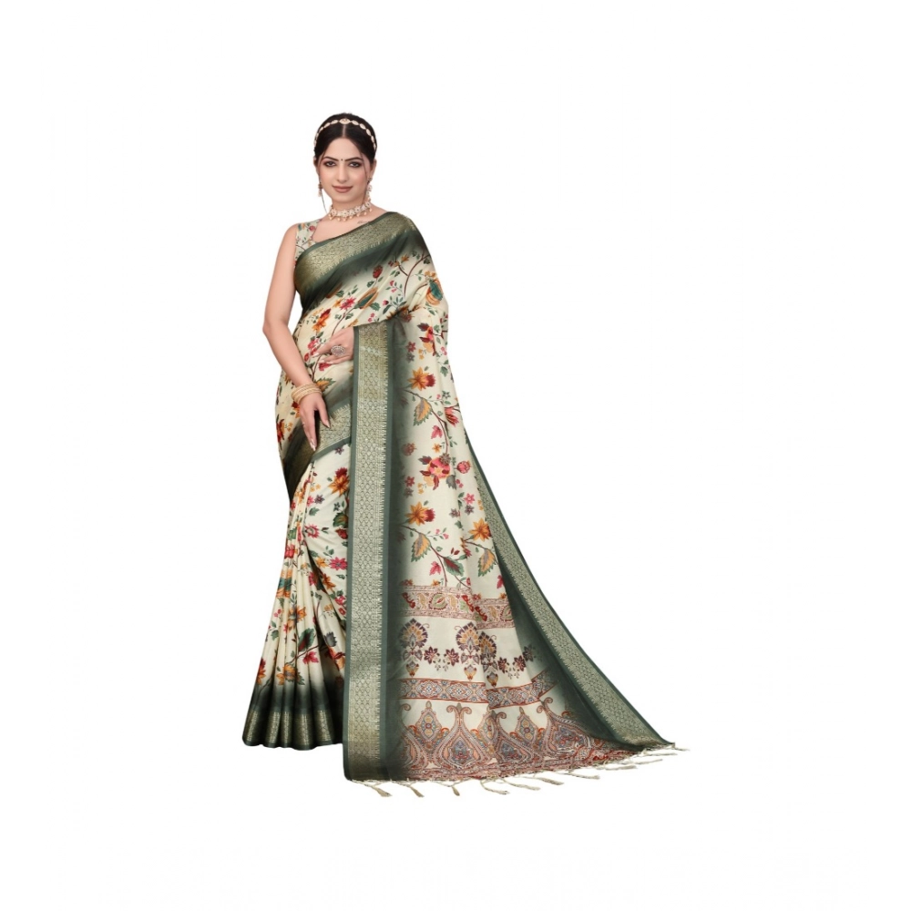 PID-63893-Women-s-Cotton-Silk-Printed-Saree-With-Unstitched-Blouse-5-5-Mtr-Green-1-1000x1000-1.webp Women's Cotton Silk Printed Saree With Unstitched Blouse 5.5Mtr (Green) - Image 1