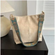 Women's PU Leather Zipper Handbag (Beige) - Image 4