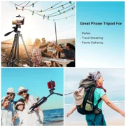 Steel-Plastic Universal 55" Tripod with 360? Pan-Tilt Head - Image 3