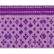 Fleece Geometric Double Polar Warm Bedsheet with 2 Pillow Cover (Purple) - Image 3