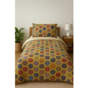 Microfiber Floral Printed Single Bedsheet with 1 Pillow Cover (Multicolor)