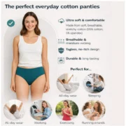 Pack of_9 Women's Cotton Solid Hipster Panty (Multicolor) - Image 5