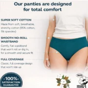 Pack of_9 Women's Cotton Solid Hipster Panty (Multicolor) - Image 3