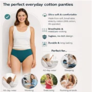 Pack of_12 Women's Cotton Solid Hipster Panty (Multicolor) - Image 5