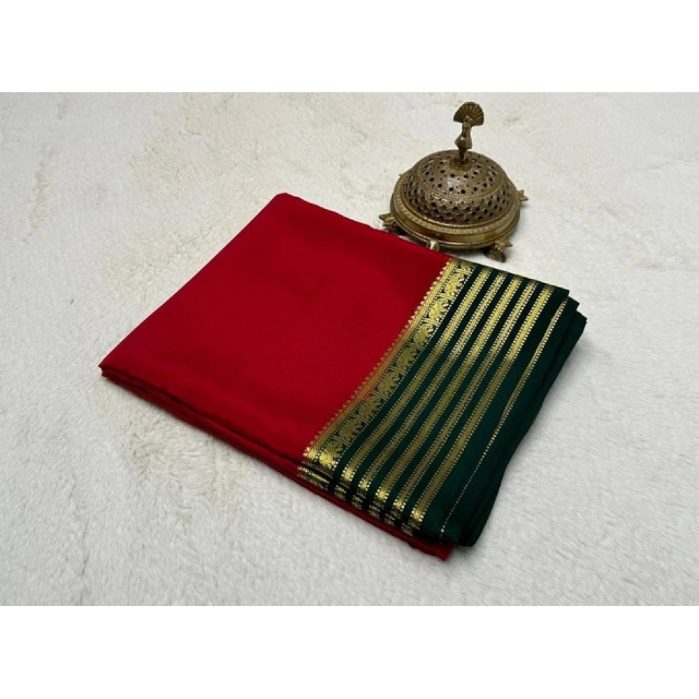 PID-64852-Women-s-Crape-Chit-Pallu-Solid-Saree-With-Unstitched-Blouse-5-5-Mtr-Red-1-1000x1000-1.webp Women's Crepe Chit Pallu Solid Saree With Unstitched Blouse 5.5Mtr (Red) - Image 1