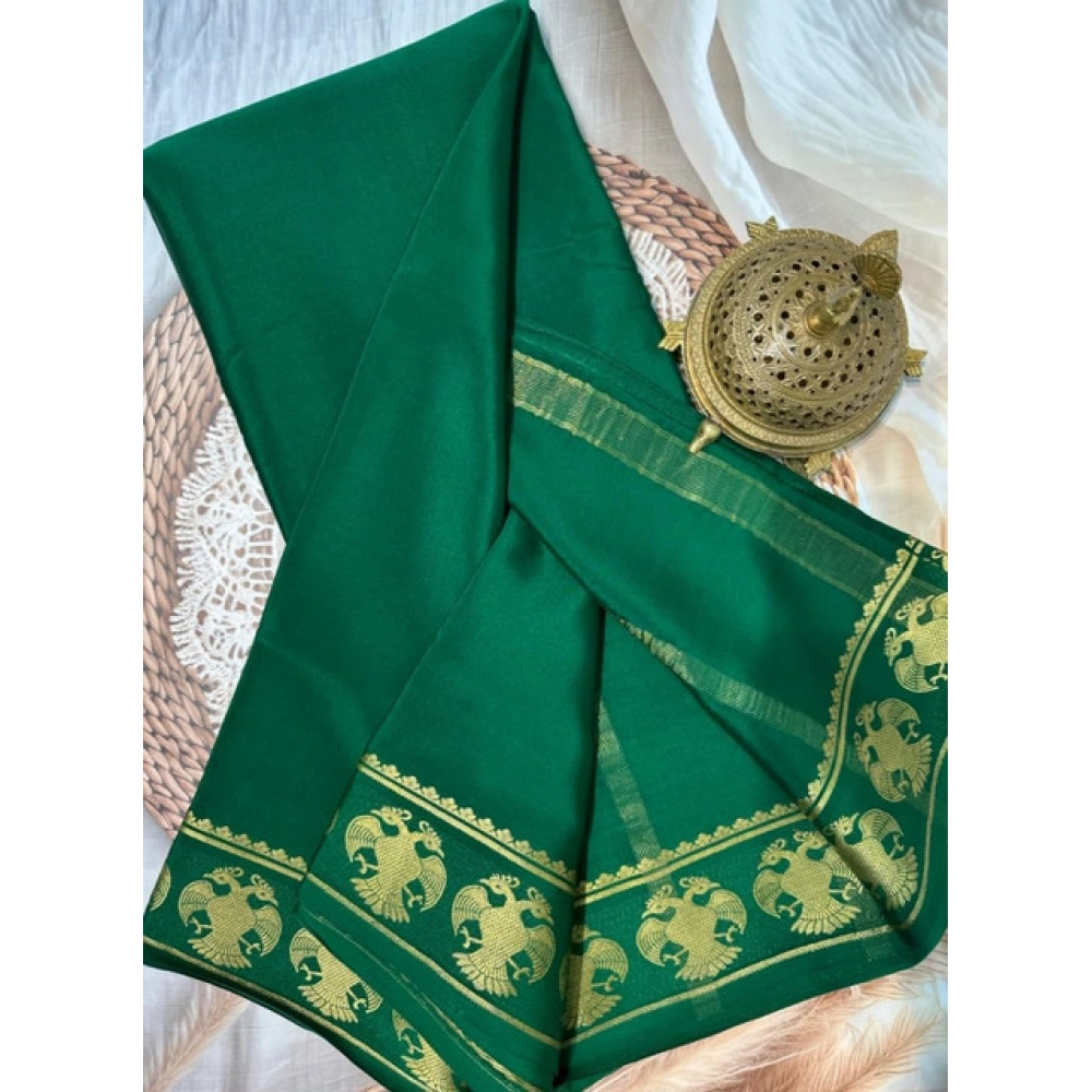 PID-64871-Women-s-Crape-Chit-Pallu-Solid-Saree-With-Unstitched-Blouse-5-5-Mtr-Green-1-1000x1000-1.webp Women's Crepe Chit Pallu Solid Saree With Unstitched Blouse 5.5Mtr (Green) - Image 1