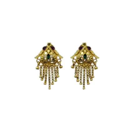 Women's Pack of_2 Brass Gold-Plated Earrings (Gold)
