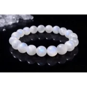 Natural Crystal 8mm Moonstone Bracelet (White) - Image 2