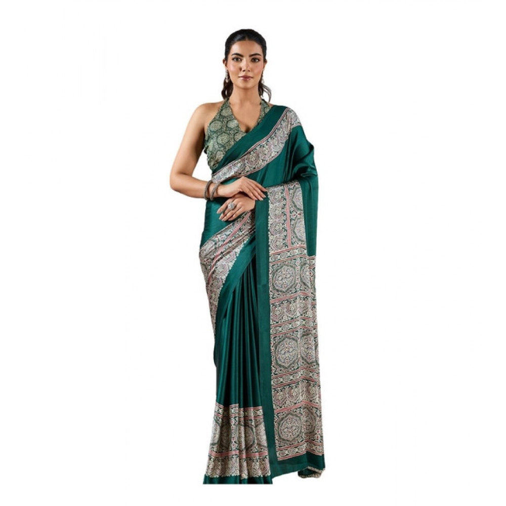 PID-65018-Women-s-Satin-Crepe-Printed-Saree-With-Unstitched-Blouse-5-5-Mtr-Green-1-1000x1000-1.webp Women's Satin Crepe Printed Saree With Unstitched Blouse 5.5Mtr (Green) - Image 1