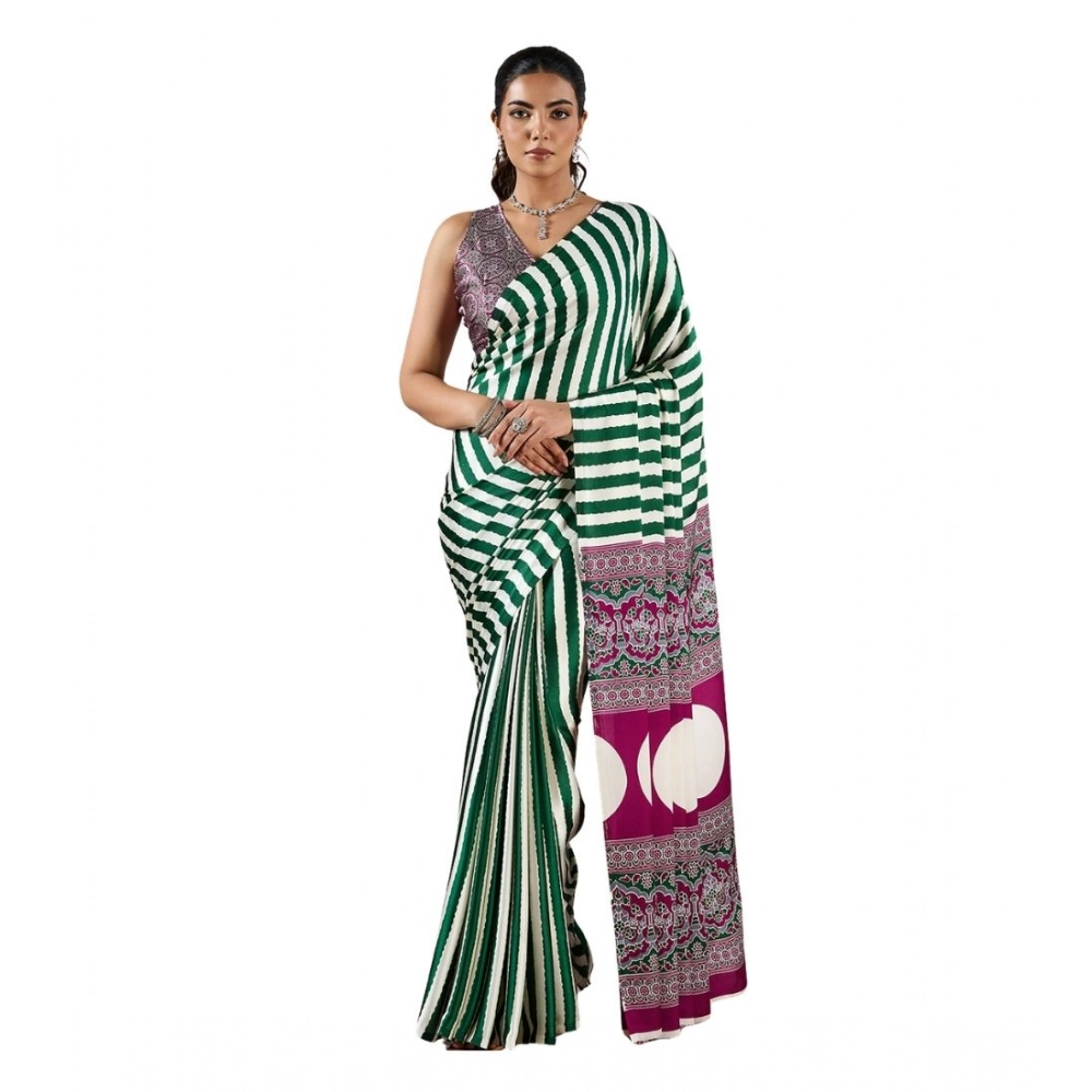 PID-65023-Women-s-Satin-Crepe-Printed-Saree-With-Unstitched-Blouse-5-5-Mtr-Green-1-1000x1000-1.webp Women's Satin Crepe Printed Saree With Unstitched Blouse 5.5Mtr (Green) - Image 1