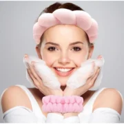 Generic Pack of 2 Spa Headband And Wristband Set (Pink) - Image 5