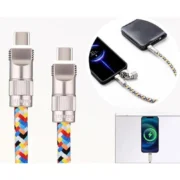 Generic Pack of 2 USB Charging Cable Lanyard (Multicolor) - Image 4