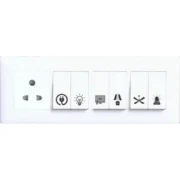 Generic Pack of 3 Switch Board Sticker (Black)