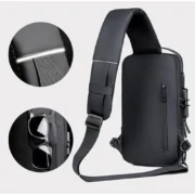 Generic Waterproof Sling Cross Backpack Bag (Black) - Image 3