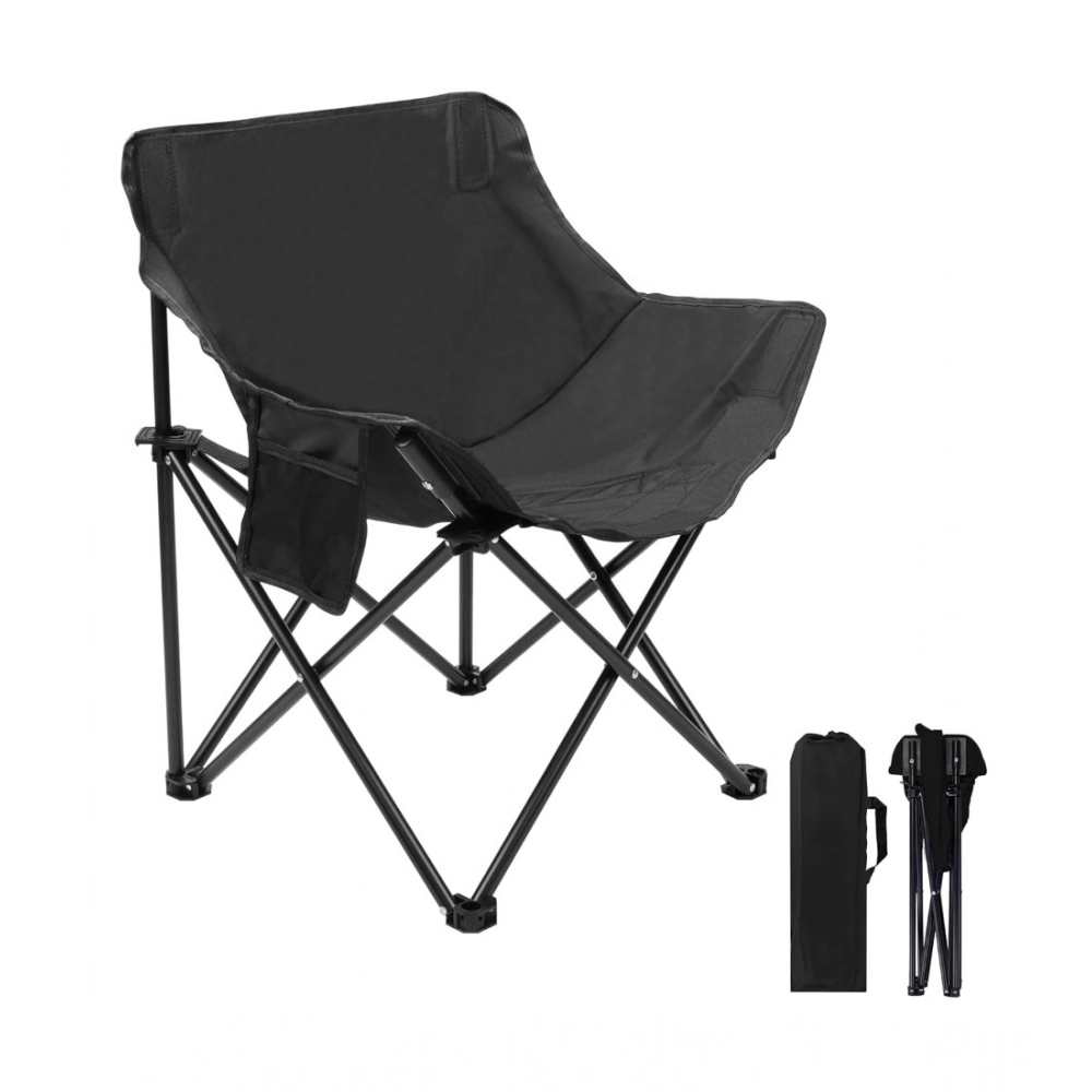 PID-66901-Foldable-Camping-Chair-Black-1-1000x1000-1.webp Generic Foldable Camping Chair (Black) - Image 1