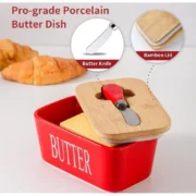 Generic Ceramic Butter Box (Red) - Image 3