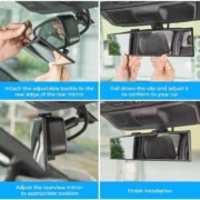 Generic Rear View Mirror (Black) - Image 3