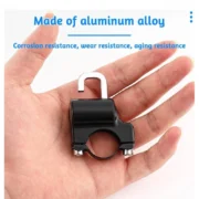 Generic Pack of 2 Motorcycle Helmet Lock (Black) - Image 3